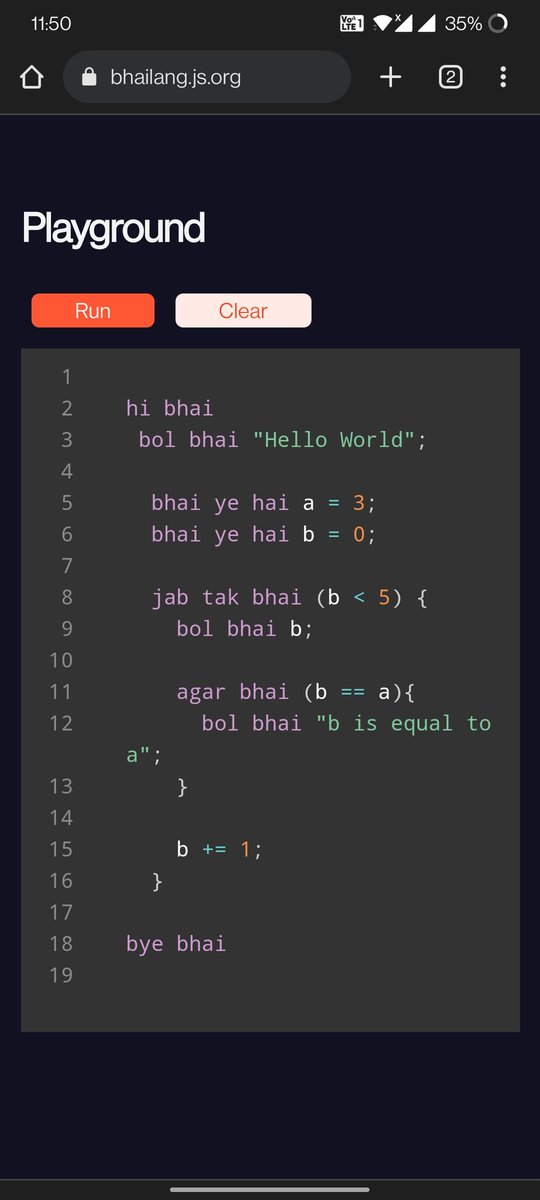 arorachakit's tweet photo. Crazy! New package in the town!

https://t.co/jOZPa0hmLy

Amazing javascript things ✅

Wondering if this will change the Indian coding style 🇮🇳 

Imagine you being asked to code this in your interview 😜

#bhailang https://t.co/pnrKyjBWSa