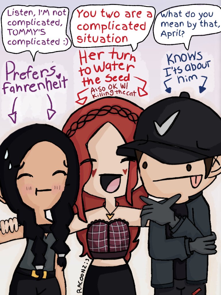 3Racoonz's tweet photo. #nopixelfanart @Valkyrae @fuslie 

Ok but, Fahrenheits or Celsius??? https://t.co/Zlhp5cFP5J