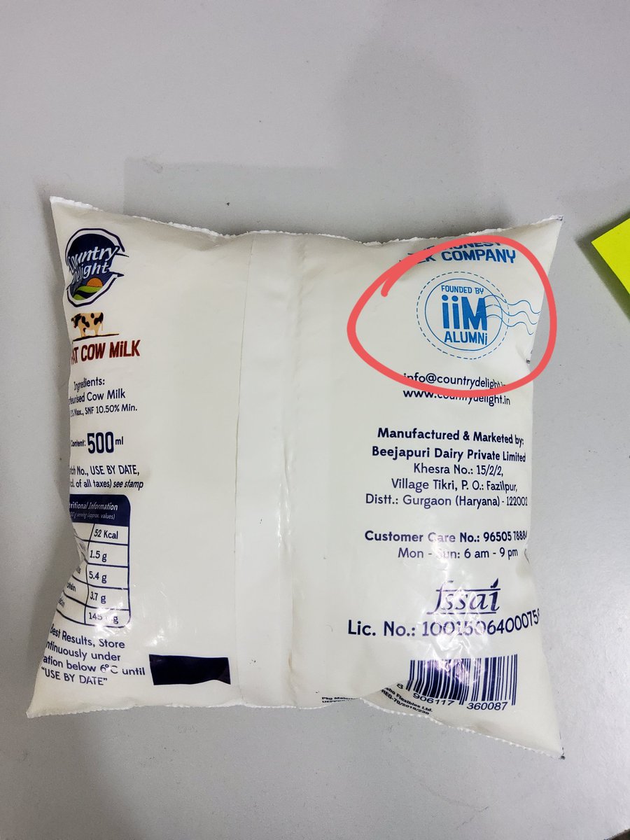 malpani's tweet photo. Drinking this milk will improve the chances of your kid getting into IIM 😂 https://t.co/JLmEK8XcJb