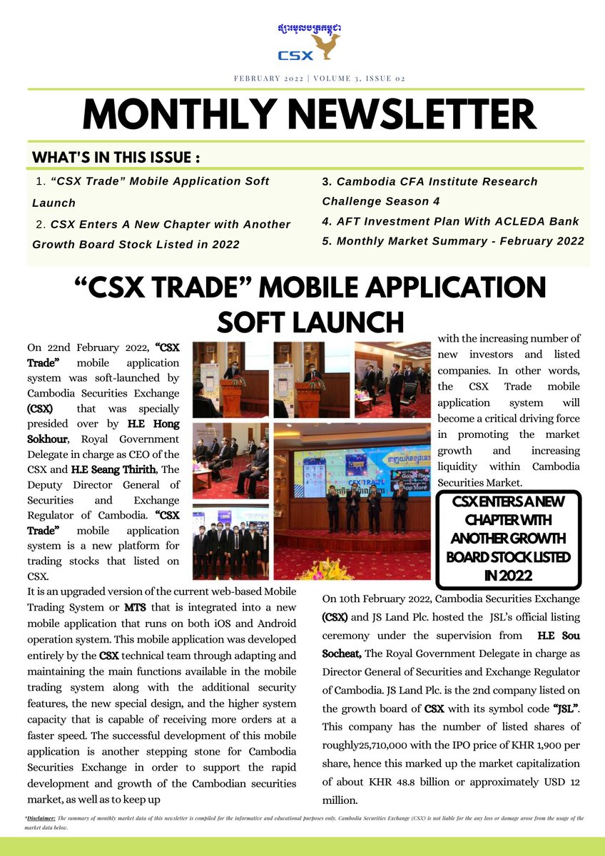 Cambodia Securities Exchange - CSX (@CSXCambodia) / Posts / X