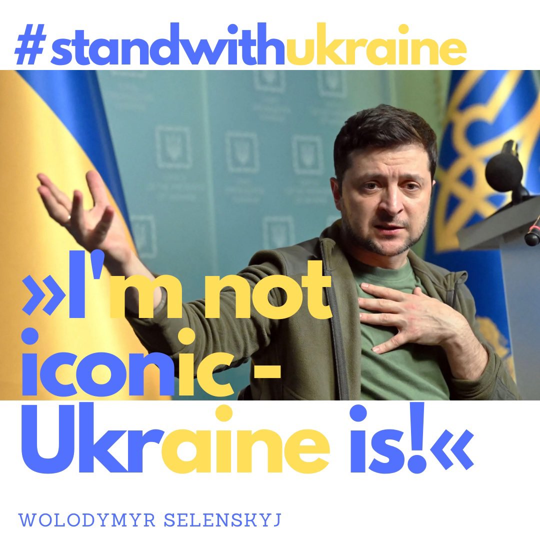 He's a hero! And as always, we're getting suspicious. Hero worship is not something Germans do. Unless we're talking about soccer players. But let's not forget: Wolodymyr Selenskyj did not choose this role. Circumstances did. And he rose to the occasion! #wolodymyrselenskyj
