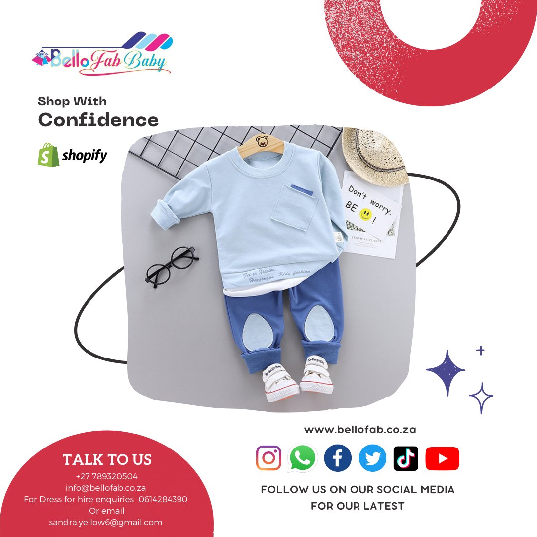 bello_fab's tweet photo. Bello Fab

2PC SPRING SUIT SET

Price R300.00

Be in the KNOW.Promotions, new products and sales. Directly to your inbox.

Affordable prices at https://t.co/lFG1N5L2Kw. Free delivery over R700 Nationalwide, South Africa when you shop Online. https://t.co/eq09QpZT7r