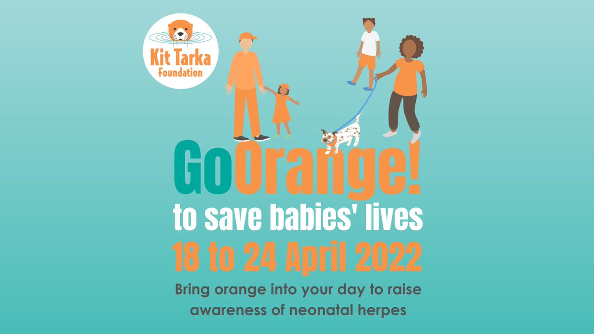 KitTarka's tweet photo. 🧡 GoOrange! Sign up now! 🧡
18 to 24 April is the week we all turn orange to raise awareness of neonatal herpes. To take part visit https://t.co/1zlR9eiKuu.
Are you going to join us? Type a 🧡 below if yes!
#GoOrangeForKit #NeonatalHerpesAwareness https://t.co/Z7XRt7wpMw