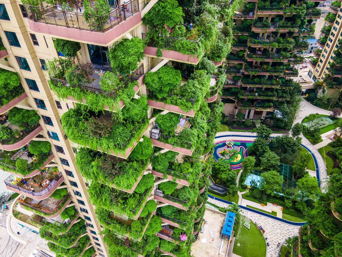 China2ASEAN's tweet photo. A house in the #forest! These houses in #China achieve harmonious co-existence between #humans &amp; #nature. https://t.co/lpDYjX9ejk