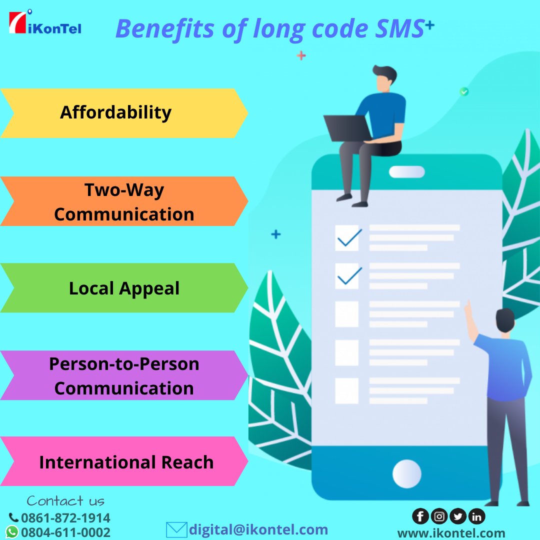 IkontelLtd's tweet photo. Have you heard about the benefits of Longcode SMS and the impact on the growing business? Get to know by dialing iKonTel solution private limited.
Call Us @ 80-4611-00-02
What's app @8618721914
Visit Us: https://t.co/dFUMvPzbBf
#longcodesms #sms #smsmarketing #bulksms #ikontel https://t.co/78TeUHRhZm