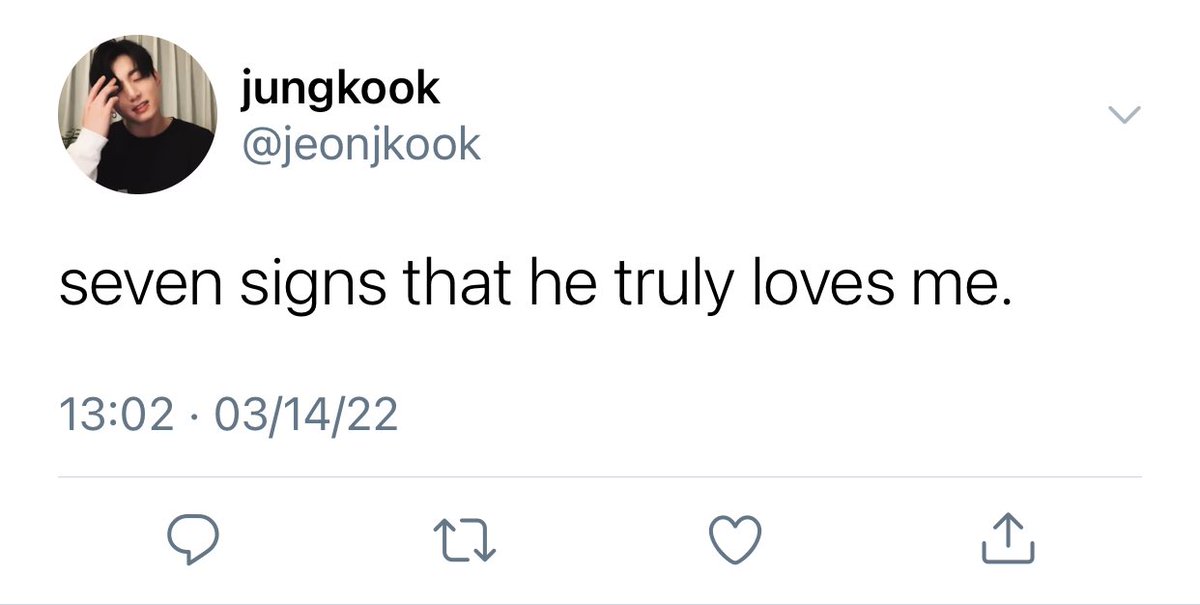 seven signs that he truly loves me.

— a #taekook oneshot au