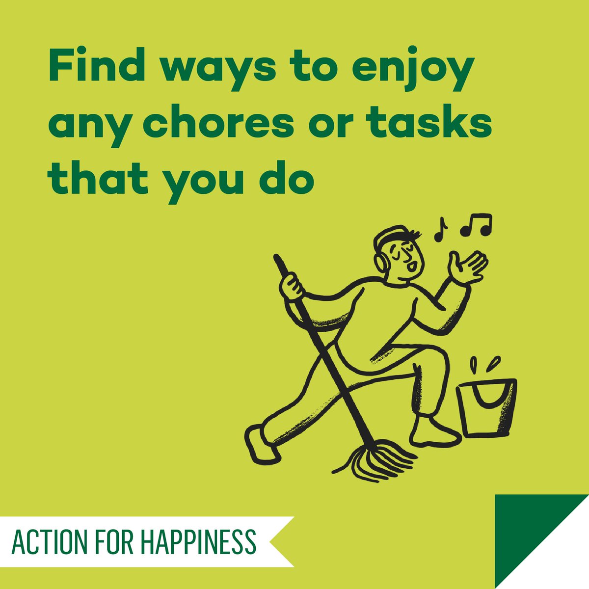 actionhappiness's tweet photo. Mindful March - Day 14: Find ways to enjoy any chores or tasks that you do https://t.co/9oQ9VxKnot #MindfulMarch https://t.co/vDK0umqIqH