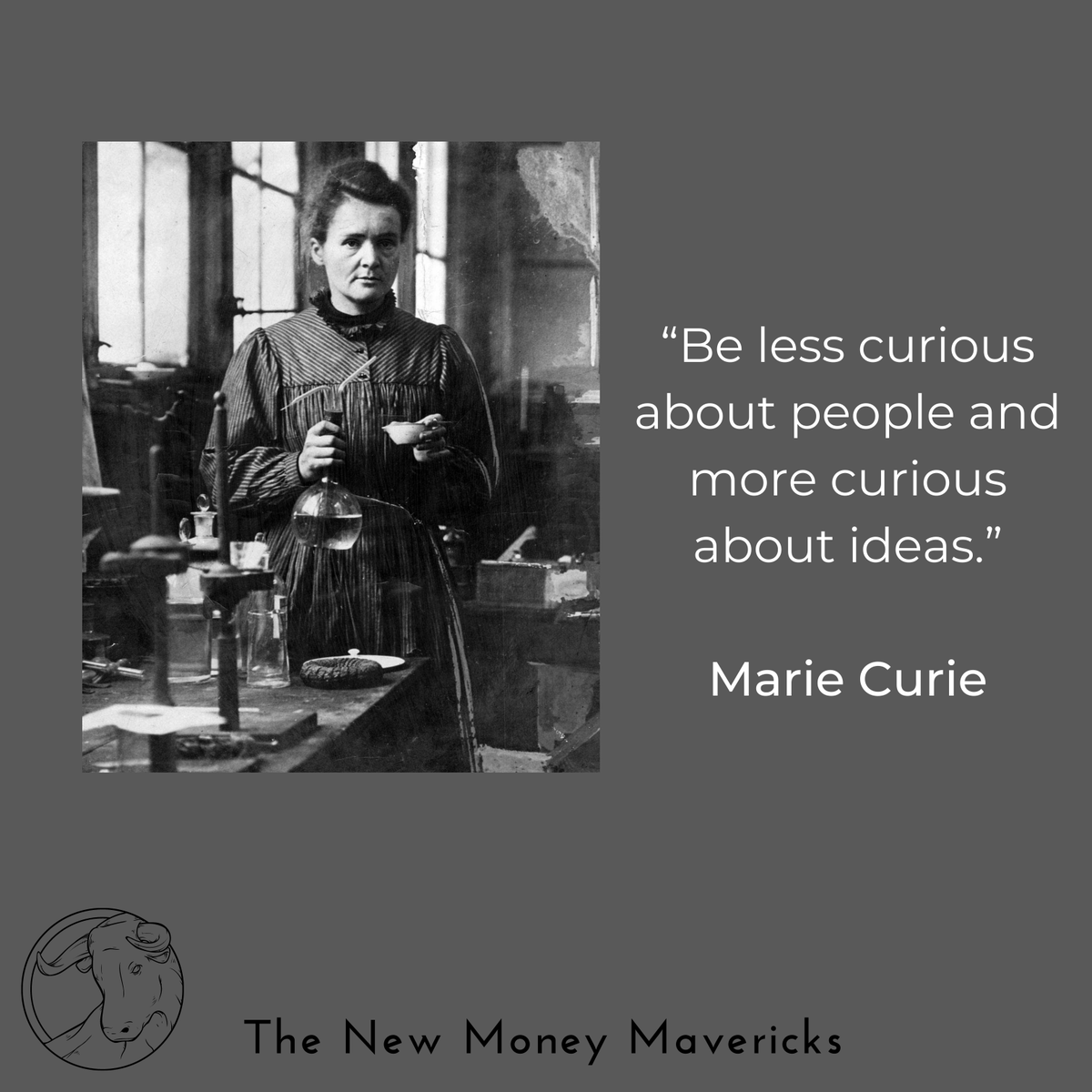 new_mavericks's tweet photo. Marie Curie on where to focus.

#MarieCurie #wealth #success #entrepreneurship #NewMoneyMavericks #selfhelp #selfimprovement #philosophy #womeninscience https://t.co/57fEZgqtf7