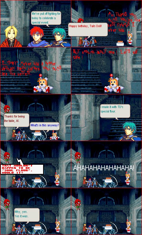 Holgast's tweet image. I also made sprite comics (est. 2005)😂 Luckily, the website they were hosted on was wiped from the internet. I still have them, but nobody's gonna see it ever again because they were extremely unfunny.