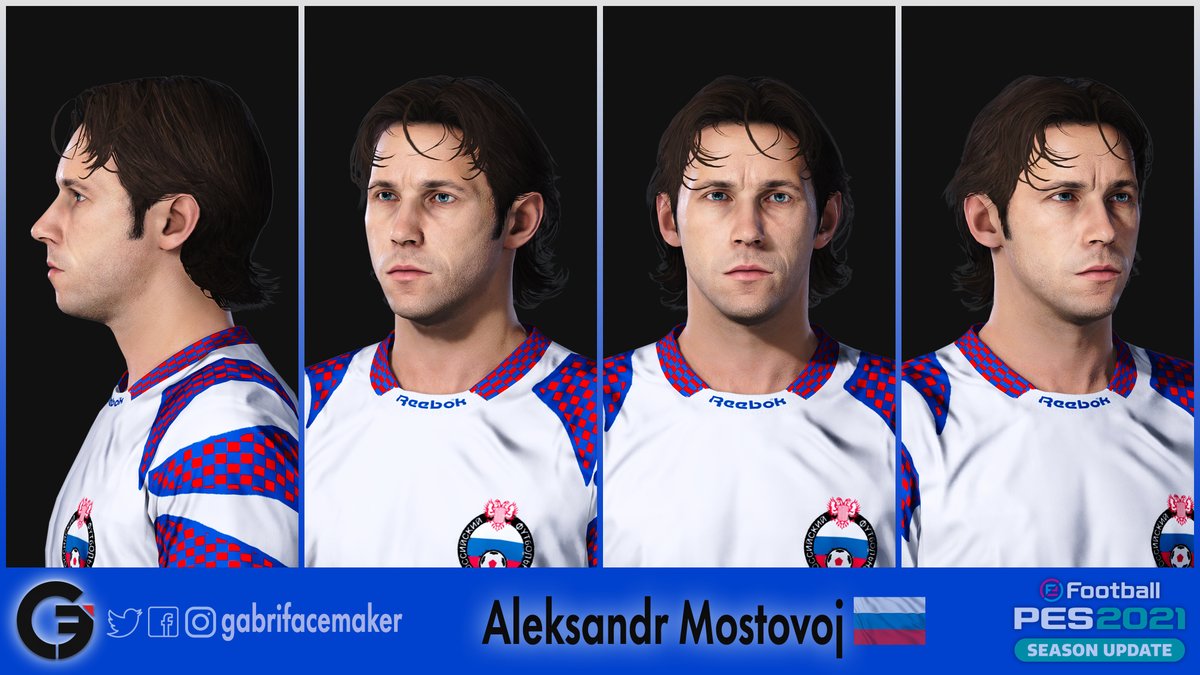 GabriFacemaker's tweet photo. Icon moment World Cup #USA 1994 🏆
Aleksandr MOSTOVOJ 🇷🇺⚽️ face for PES2019-20-21
#Russia #Legend #soccer
kit by @Bebeto942
#lookover🔺
Available on my web site 👇
https://t.co/HA7GYdgNAc https://t.co/6ZIQpGJ2ox