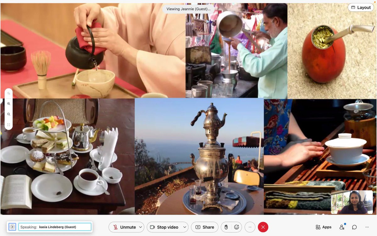 VarshaKanwar's tweet photo. โLife is like a cup of tea โ๏ธ ; to be filled to the brim and enjoyed with friends ๐โ Thank you ๐๐ฝ Antaraa & Caitlin for an engaging, inspiring and super fun virtual #LifeOnWebex team building ๐ with our global #Cisco CPX Insights & Innovation Team. #WeAreCisco #LoveWhereYouWork https://t.co/8CI6LCRbnw