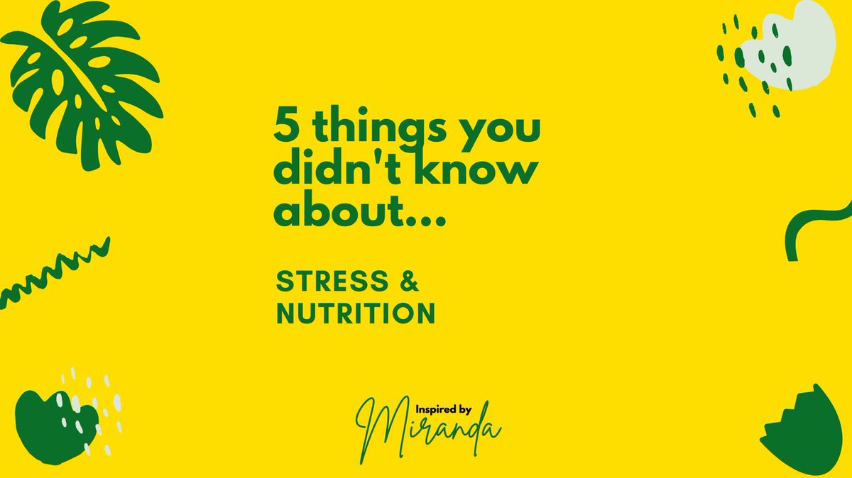 Inspired_by_M's tweet photo. 1️⃣ ⬆️ nutrients, energy and oxygen needs
2️⃣ ⬆️ cravings &amp; hunger hormone ghrelin
3️⃣ Eating healthy fats ⬇️ stress &amp; anxiety.
4️⃣ Stress-busting foods include cacao, blueberries, spinach, bananas, broccoli, walnuts, flaxseeds, eggs, salmon and turkey.
5️⃣ Mindful eating also helps. https://t.co/kQIZCwVwDj