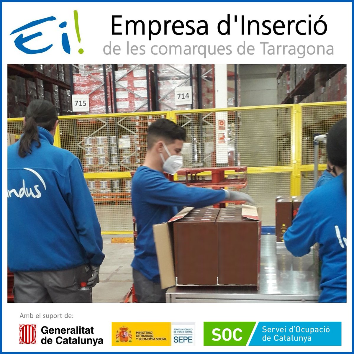 FundalisTGN's tweet photo. El Oualid és un altre del joves contractats que formen part de l’ #EmpresadInsercio #Ei!, en el marc de les subvencions #TREFO, i que s’ha incorporat a la #FundacioGinac a #Valls, en la secció de manipulats del #CentreEspecialdeTreball.
#formacio #insercio #oportunitats #ODS8 https://t.co/VigOvJlc7h