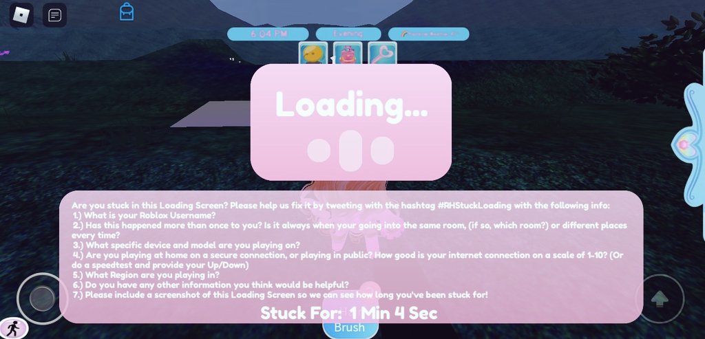 user184783929's tweet photo. #RHStuckLoading 
Hey Royale High! 
This is about the loading glitch that happened to me, i received a notice about it. My Roblox username is (rqlvsx)!
I don't think that my Wifi has something to do with this since it is secured and stable. https://t.co/gJ9Z6GU4XD