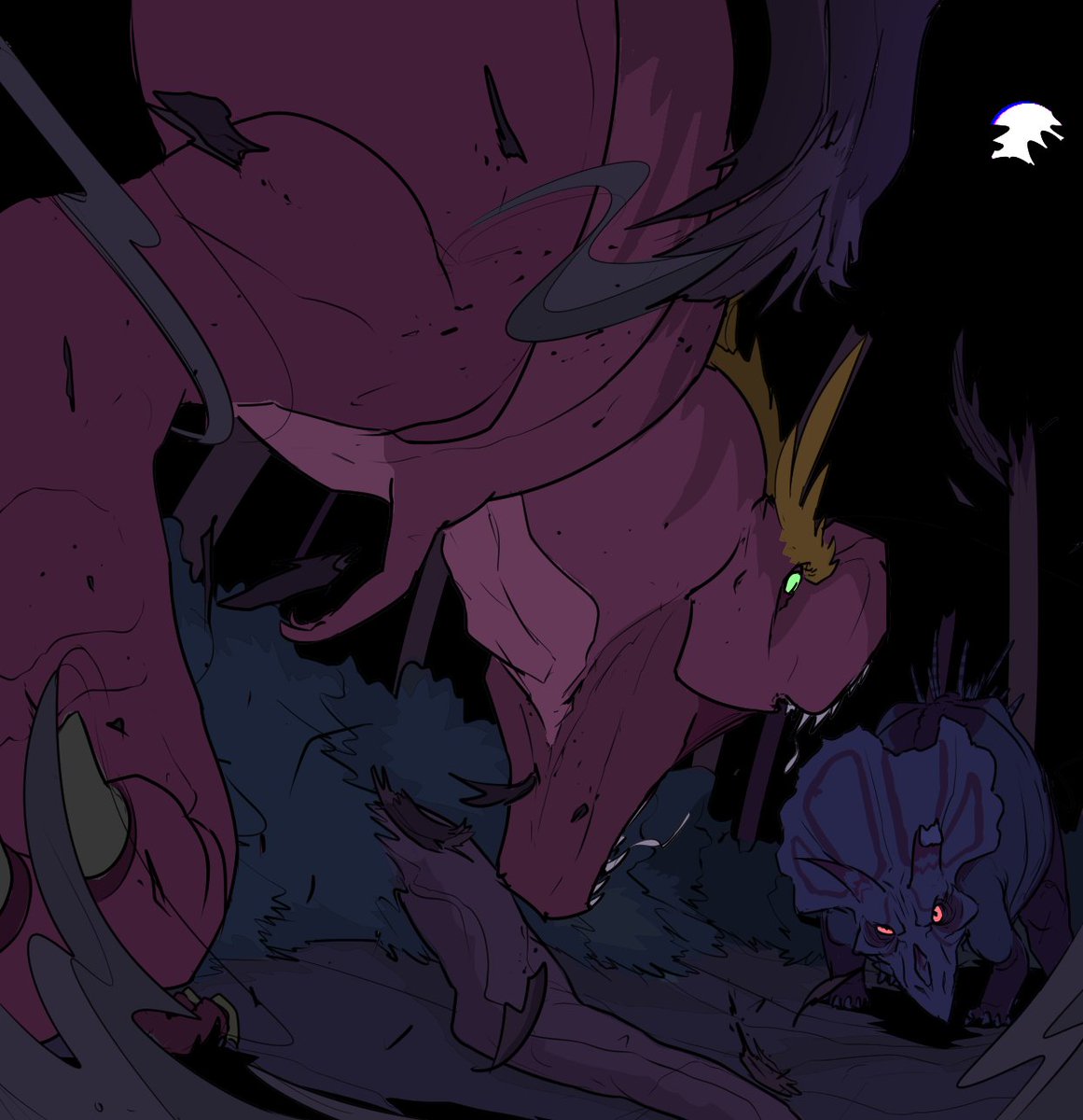 RexyDoesStuff on X: Some key art for a little comic project im dabbling in  Heavy inspiration from Gendy Tartakovsky's #Primal I'm open to any advice  on making the flora more accurate to