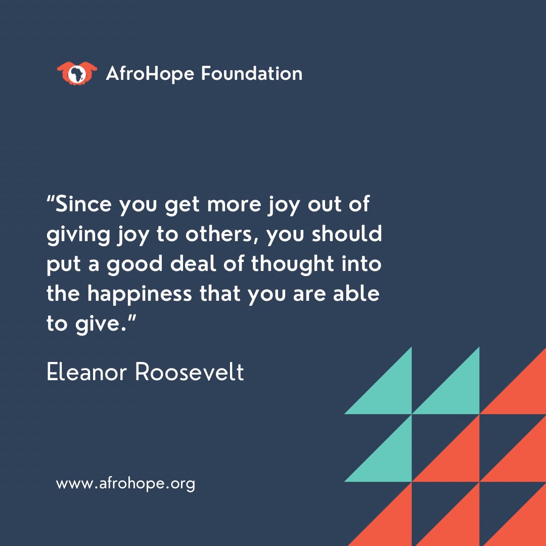 AfroHope_'s tweet photo. It's not about giving back if you're successful or a celebrity or how much money you have: it's about your responsibility as an individual to help others.
#givingback #AfroHope #quote https://t.co/fBpQieS9XL