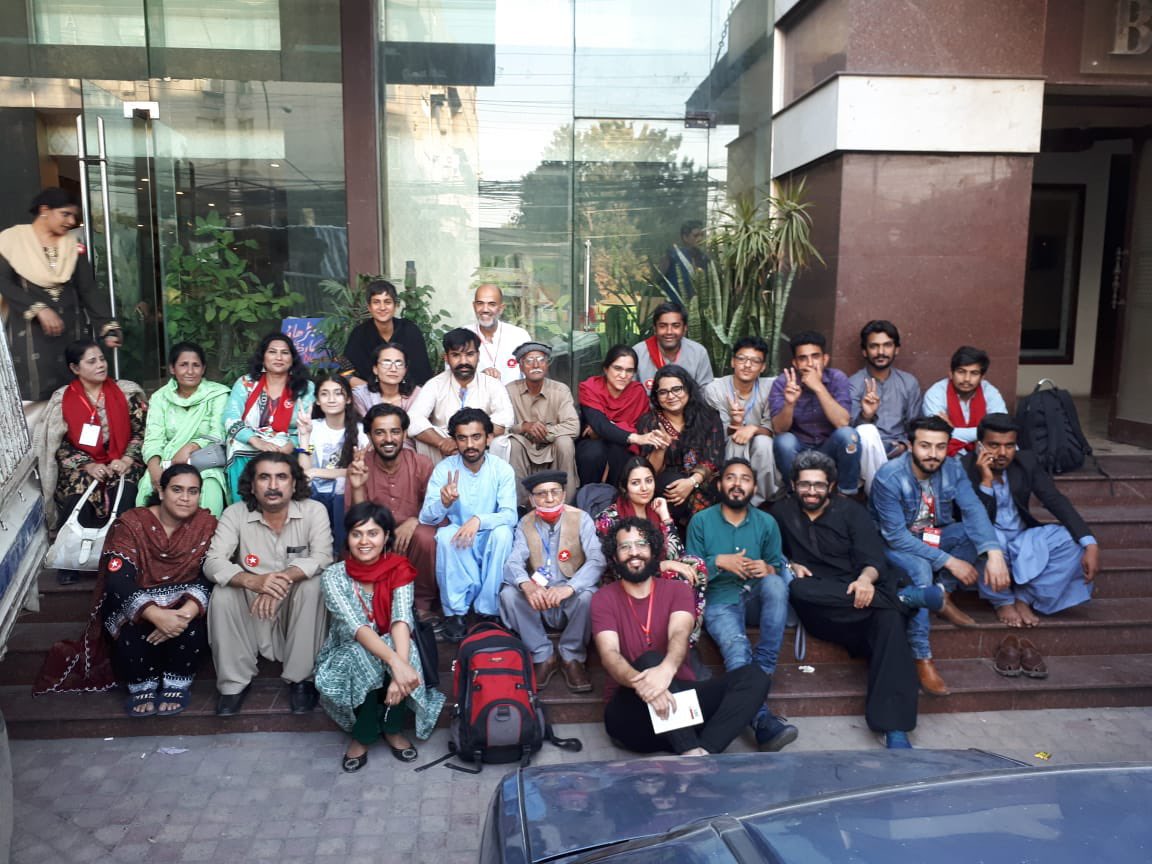 amjadmehdi17's tweet photo. Congratulations to the comrades of @AwamiWorkers for their successful #AWPThirdCongress. Congratulations to those elected on leadership positions from all corners of the country.
People of Pak have fed up from the mainstream parties. It’s up for the left now! Jedohed Taiz ho! https://t.co/jjPHZdH7cI