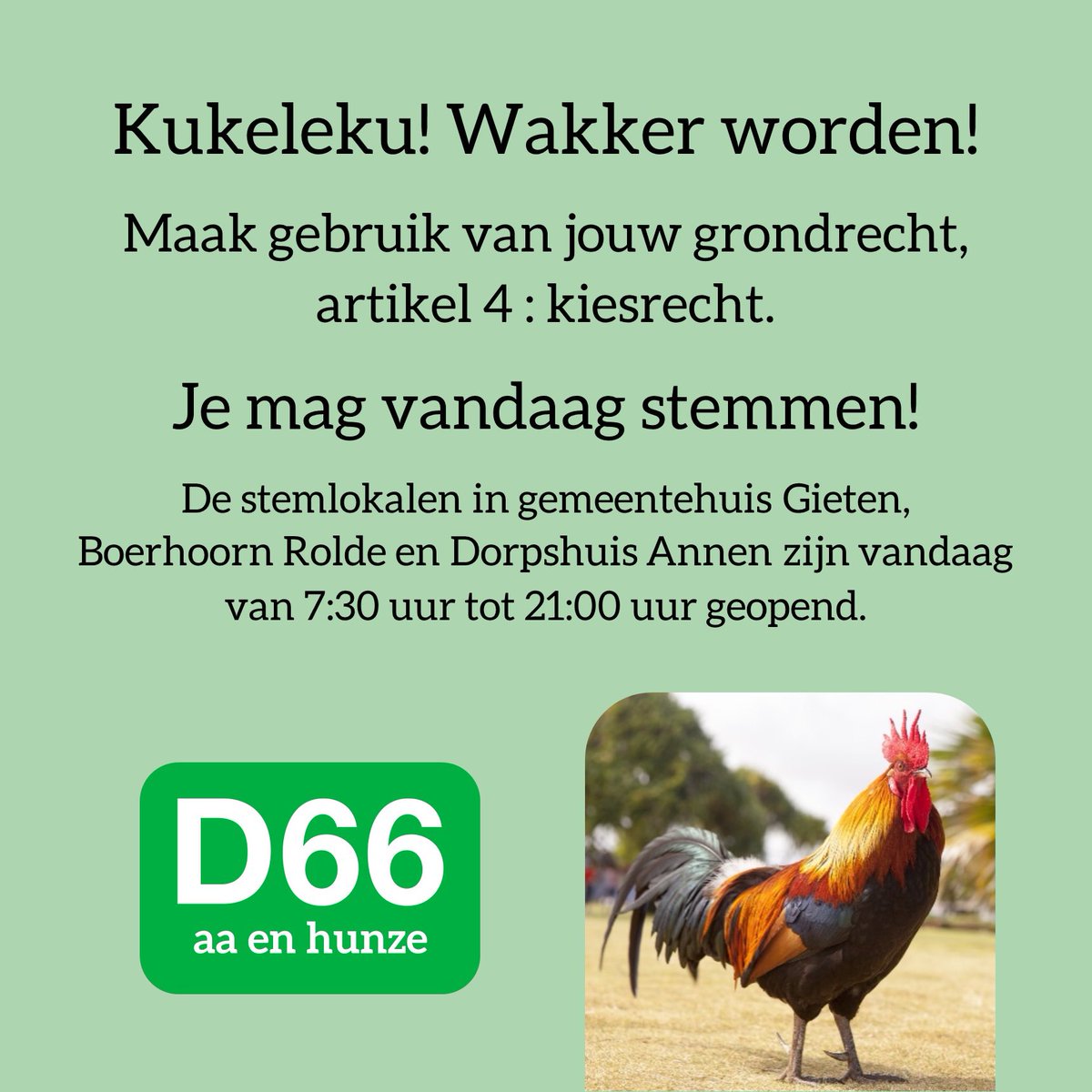 D66 Aa en Hunze (@d66aaenhunze) on Twitter photo 