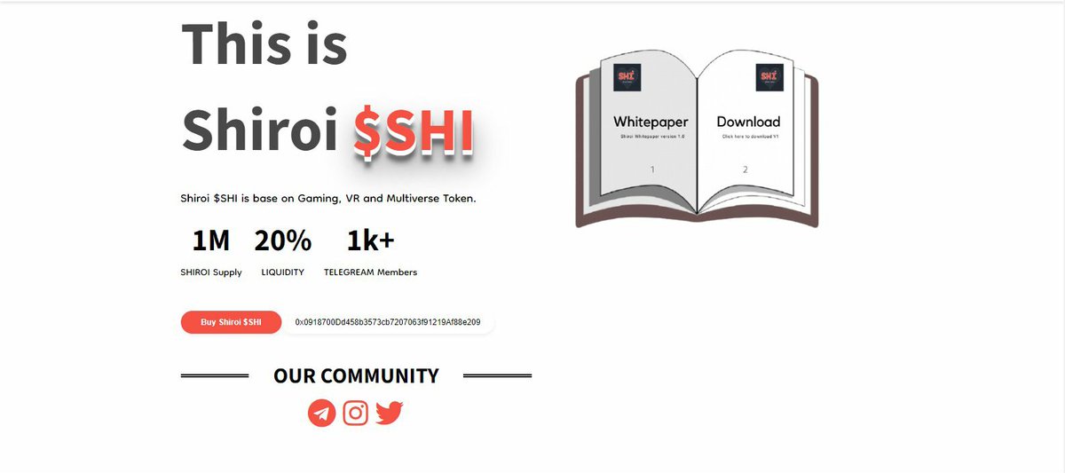 🌌 Airdrop giveaway for Shiroi ! (Round 2)

Joining reward: 100 $SHI
Referral: 10 $SHI per referral

💡Airdrop will end on 31th march 2022 and the distribution date will be on 1th april 2022

▶️ Join here t.me/Shiroicoin_bot…

#airdrop #giveaway #Airdrops