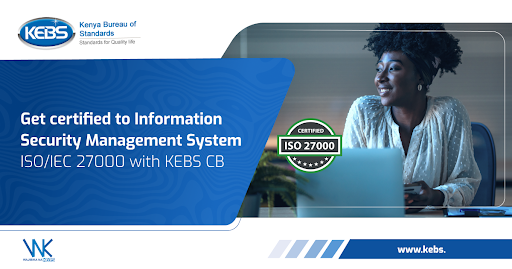 KEBS_ke's tweet photo. KEBS through its Certification Body (CB) is offering Certification on  ISO 27001:2013,(ISO/IEC 27000-series) standards for more information on this contact CBManagement@kebs.org.

#WajibikaNaKEBS 

@Trade_Kenya @IndustryKE @nita_kenya https://t.co/1VVBsKbIOS