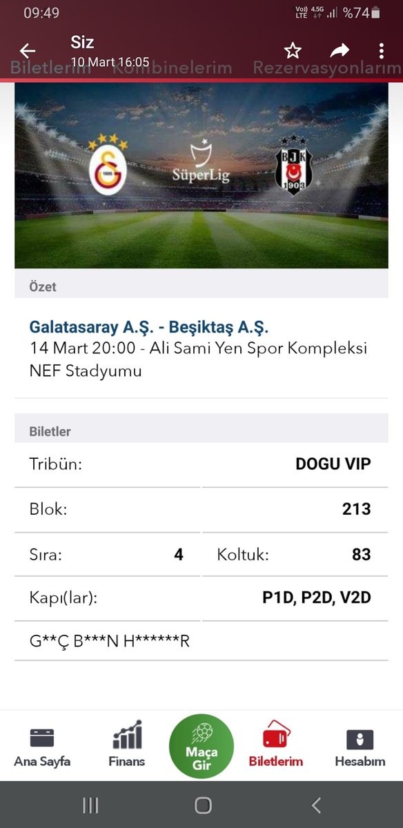 yccengizoglu's tweet photo. @GSBiletKombin dogu vip 2 adet bilet vardir https://t.co/ObaeBkOEGT