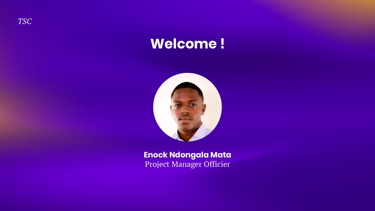 Nous souhaitons la bienvenue à Enock Ndongala Mata, notre nouveau Project Manager Officier, qui rejoint notre Purple Team ! 💜