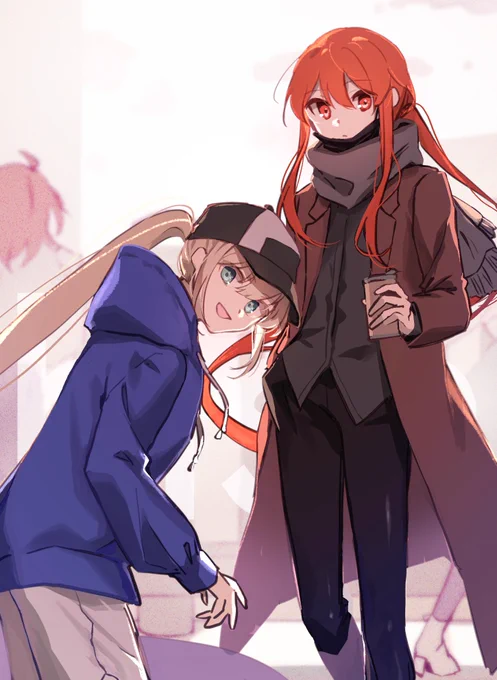 お洋服着たネモと信勝くんも出てきた✍️ 
