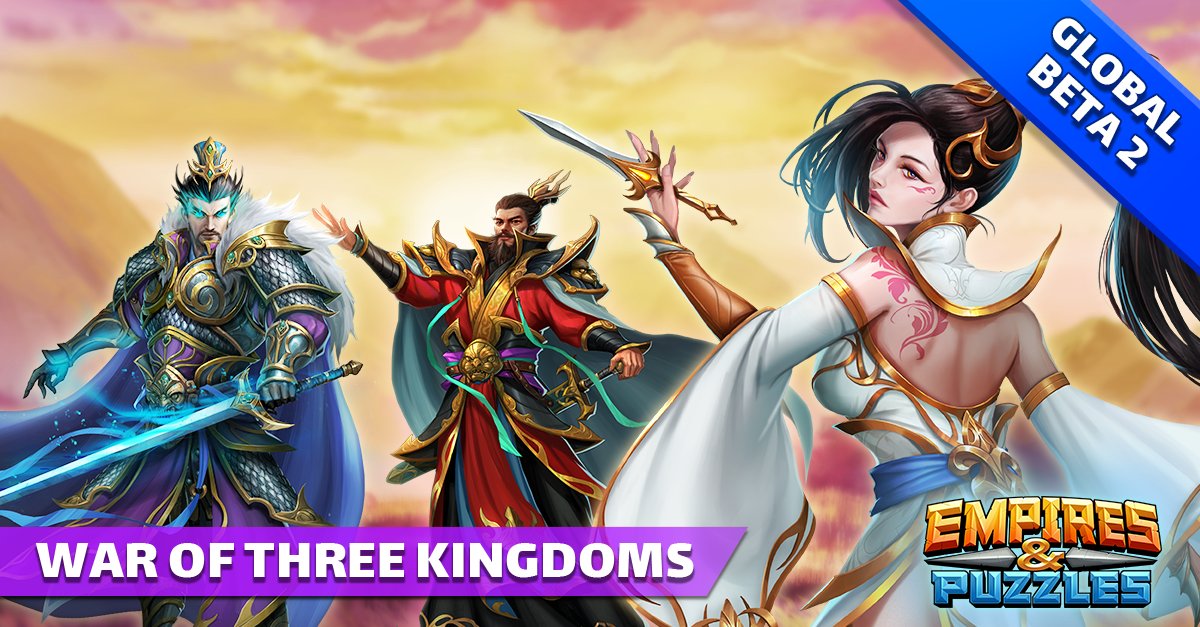 The 2nd Global beta has begun for War of the Three Kingdoms! Head over to the Quests map to join in on the fun. ⚔️ ❗Registration closes at 2022-03-15, 12:00 UTC — don't forget to sign up in time! 👉Check out the full schedule on our Community Forum: forum.smallgiantgames.com/t/war-of-the-t…