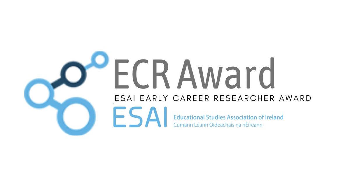We are delighted to announce the launch of the new Early Career Researcher (ECR) Award this year! 

ESAI #ECRAward celebrates an outstanding conference paper & presentation by an ECR at #esai22 

More information: esai.ie/esai-early-car…
Deadline: 31 March 2022