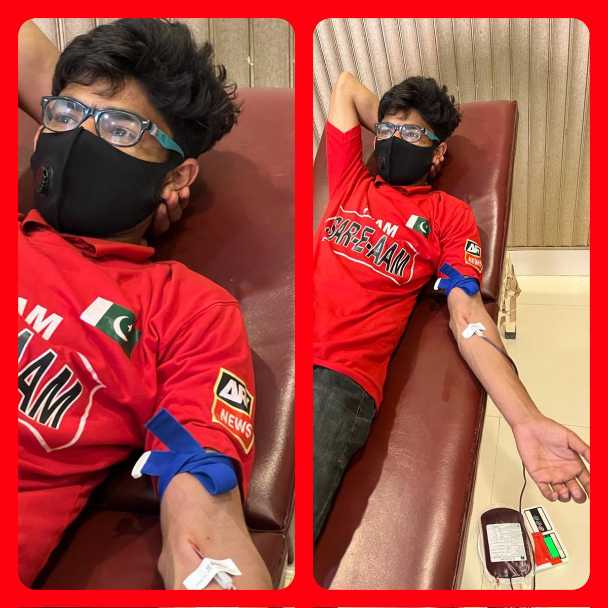 dar_azka's tweet photo. "خون عطیہ کیجئے زندگی بچائیے"
الحمدللہ ٹیم سرِعام میکلوڈگنج کے جانباز (ساجد علی) نے آج ایمرجنسی میں ایک بچی کو اپنا خون عطیہ کیا۔ الله پاک ان کی نیکی کو قبول فرمائے آمین
پاکستان زندہ باد 🇵🇰
#میرا_خون_بھی_حاضر_پاکستان
@iqrarulhassan https://t.co/p5zhogvDMn