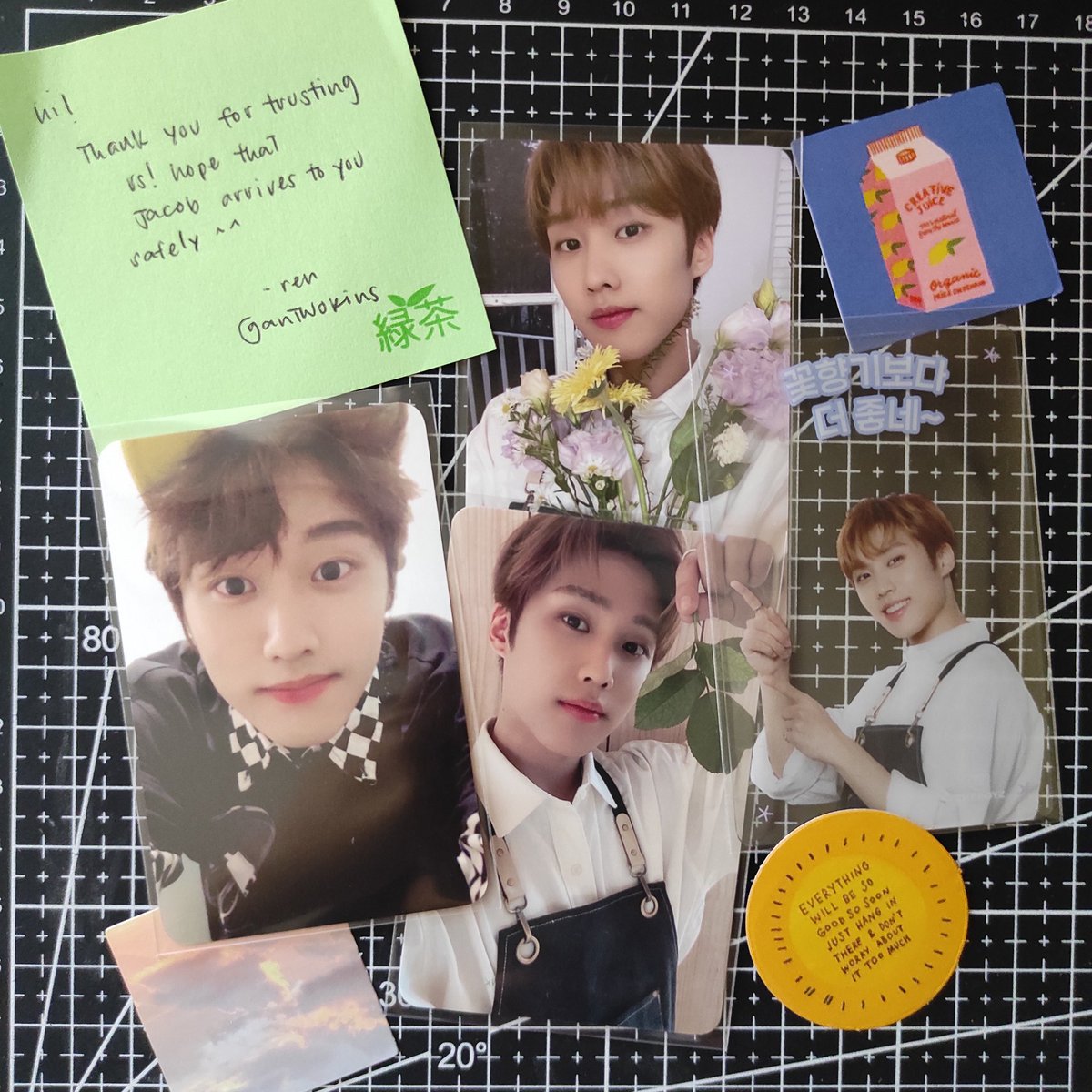 namoocart's tweet photo. cob mail ๐
tenkyu @antwokins for letting me adopt these jacob pcs! safe packaging & i appreciate the cute stickers! ๐ซถ #a2kproofs https://t.co/Ej1aYmKMLl