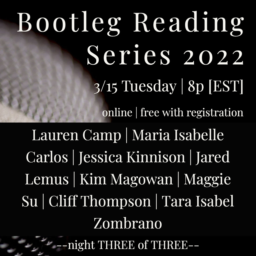 SeriesBootleg's tweet photo. TOMORROW

3/15 we'll see you at 8pm eastern for the third &amp; final night of @SeriesBootleg w readers from @FourWayReview @LAReview Coal Hill Review &amp; INCH!! free online w registration https://t.co/bJCMte5bib https://t.co/LrKKnSOgZv