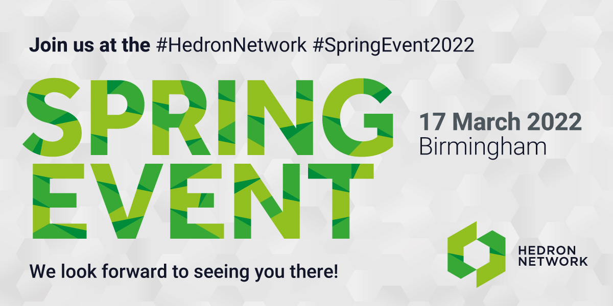 We will be attending the Hedron Network Spring Event in Birmingham. If you’re attending and would like to connect, come and say hello.

#HedronNetwork #SprintEvent2022
