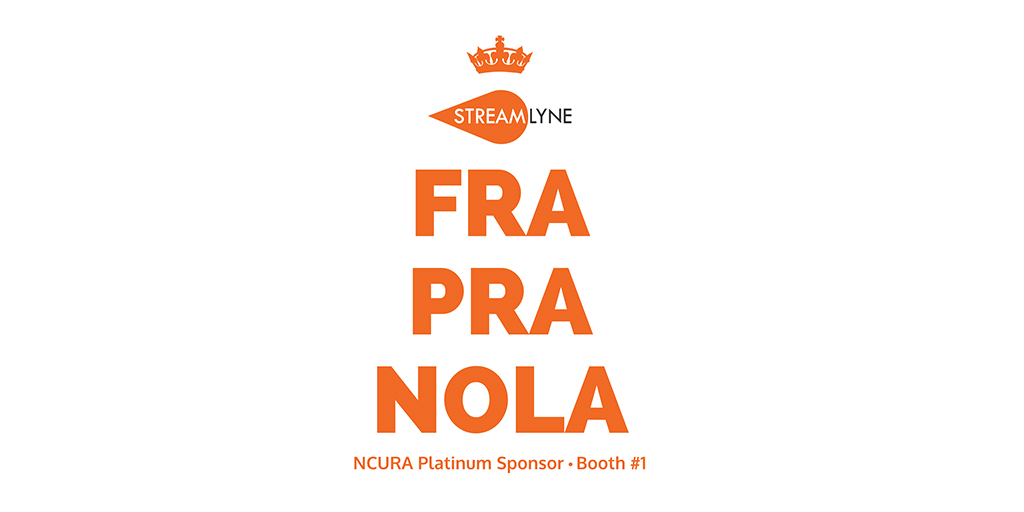 NCURA's tweet photo. Headed to FRA/PRA? @Streamlyne_inc will welcome you at Booth #1! Stop by, say hi to smiling faces, and snag a few goodies. ☁️🆙👋🍬 #StreamlyneResearch #NCURAFRAPRA @NCURA https://t.co/FCsm8hUPgt