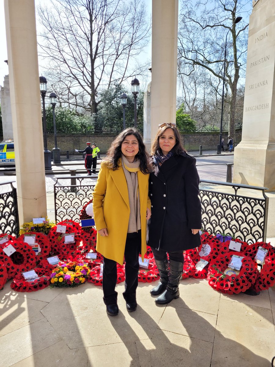 shrabanibasu_'s tweet photo. Privilege to have laid a wreath today on behalf of the #NoorInayatKhanMemorialTrust on #CommonwealthDay at the #MemorialGates #HydePark. With fellow trustee Aditi Khanna @NewshoundUK2020 https://t.co/O3cy4LQ4KH