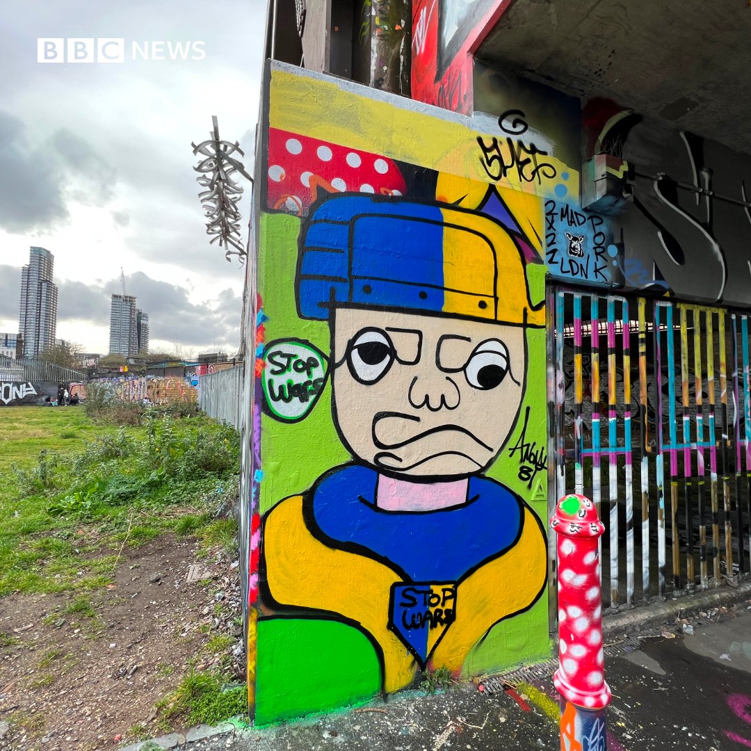 BBCLondonNews's tweet photo. Take a look at some of east London’s Ukraine-inspired street art. https://t.co/qfBWKJl4ri