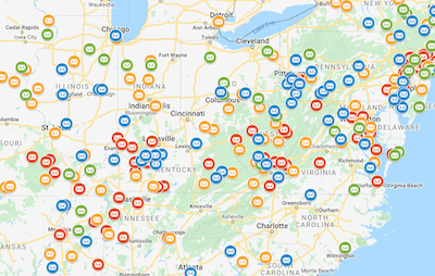 savethepo's tweet photo. Check out our new dashboard about the 450 post offices still under emergency suspension — 206 of them for over five years and 91 for over ten years  — complete with maps, street views, community demographics and discontinuance status. https://t.co/QVO3nSbaBS https://t.co/0xBMLOULDP