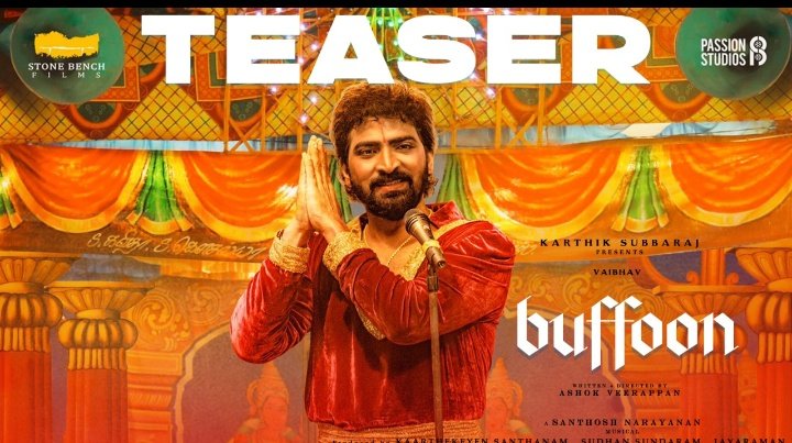 IndiaStarsNow2's tweet photo. Here's the teaser of #Buffoon starring @actor_vaibhav 

.@jayaraman_gj @kalyanshankar @DKP_DOP @VetreKrishnan @ashok_narayanan
@kumar_gangappan @valentino_suren @kabilanchelliah
@vickystunt_dir @dineshsubbaray1    @Durai_kenroyson https://t.co/rOHE5boUlI