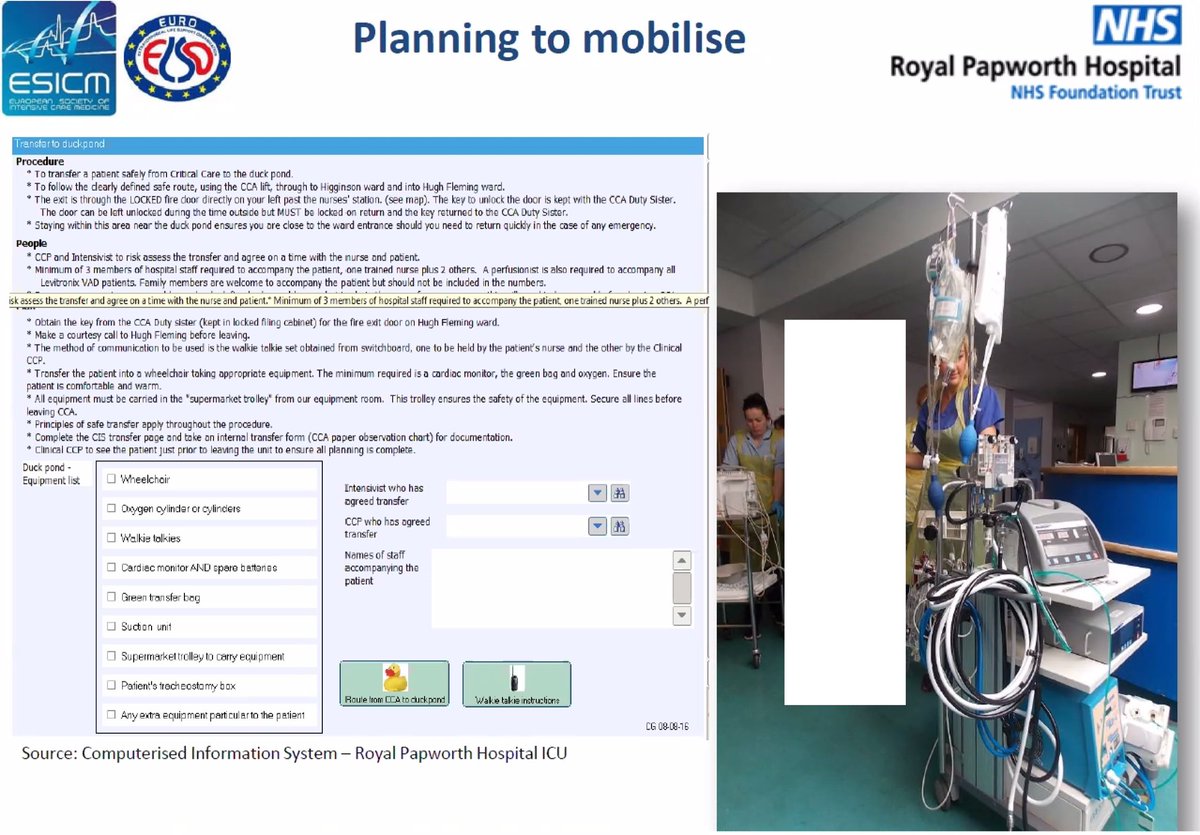 FOAMecmo's tweet photo. Awakening &amp; #ICUrehab during #ECMO @Jo_anneFowles @ESICM @EuroELSO #ECMOmaster
Minimize sedation but prevent/treat distress/discomfort &amp; pain + ⬇️ VO2
Safety first
➡️teamwork + team training (#simulation)
➡️use checklists
➡️evaluate procedure +/- to improve
➡️plan with pt/family https://t.co/IxR5YAePM2