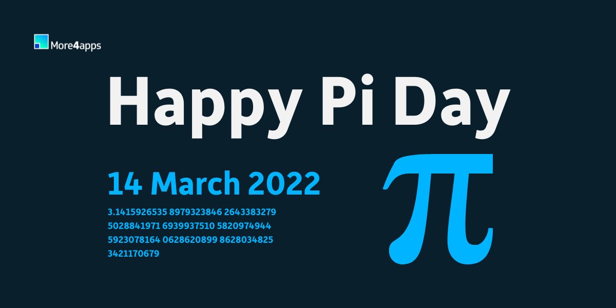 More4apps (@more4apps) on Twitter photo Happy 3.14 Day! Let's take this opportunity to celebrate math and eat pie 🥧 
#PiDay #3.14 #HappyBirthdayAlbertEinstein #More4Apps Happy 3.14 Day! Let's take this opportunity to celebrate math and eat pie 🥧 
#PiDay #3.14 #HappyBirthdayAlbertEinstein #More4Apps