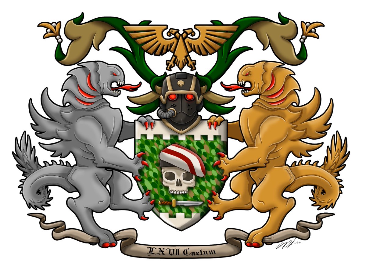 VargormArt's tweet photo. Heraldry commission for @narrab_h https://t.co/ZuEAj2tGDJ