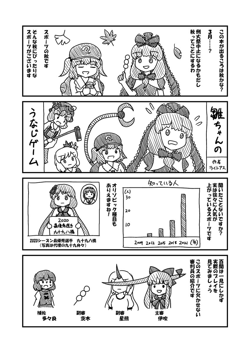【4ページ漫画?】雛ちゃんのうなじゲーム 