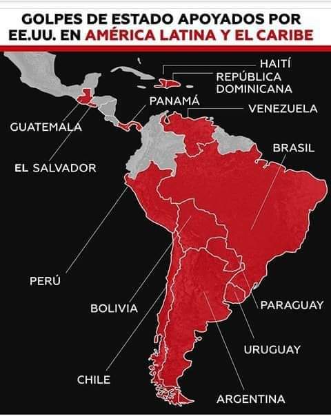 #PescadoresDePaz EEUU ha jugado un papel preponderante en las docenas de golpes de Estado, por todo el mundo. Algo que América Latina conoce muy bien...