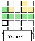 __Will0__'s tweet photo. Lunch break update: 
- The game now autosaves
- You can press select when you've won or lost to hide the letters
- You can open the config page in the Pebble app to copy the emojis :tada:

I don't have much time to eat lunch now https://t.co/FQu7dPiR6J