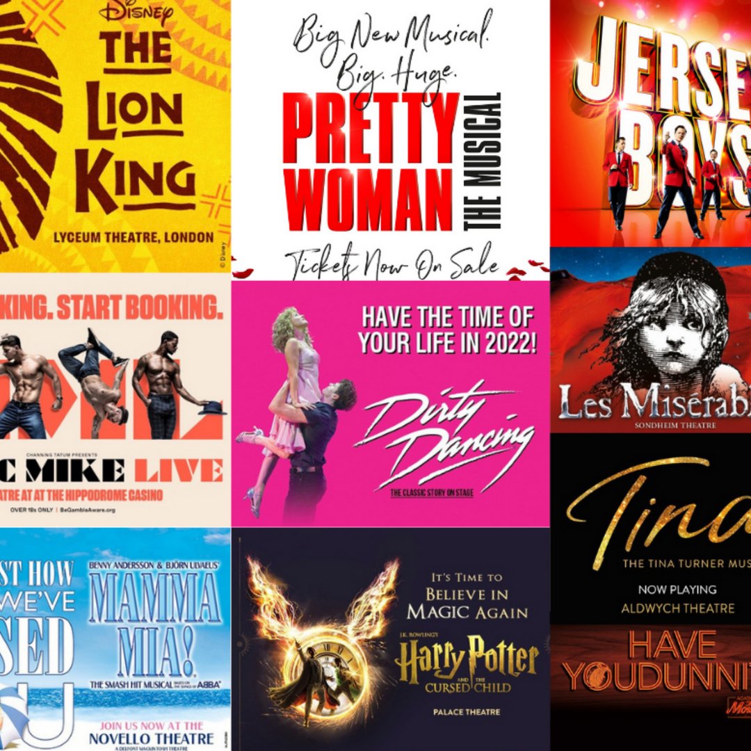 YourFirstClick's tweet photo. Your #MothersDay sorted! #Theatre #tickets truly make the perfect #gift!🎁

Access a huge range of tickets incl all these amazing shows on our site!💻

🎟️ LINK IN BIO 🎟️
#giftideas #entertainment #mondaythoughts #deals #mondaymotivation #shopping #motheringsunday #drama #musical https://t.co/SGcGHds5ug