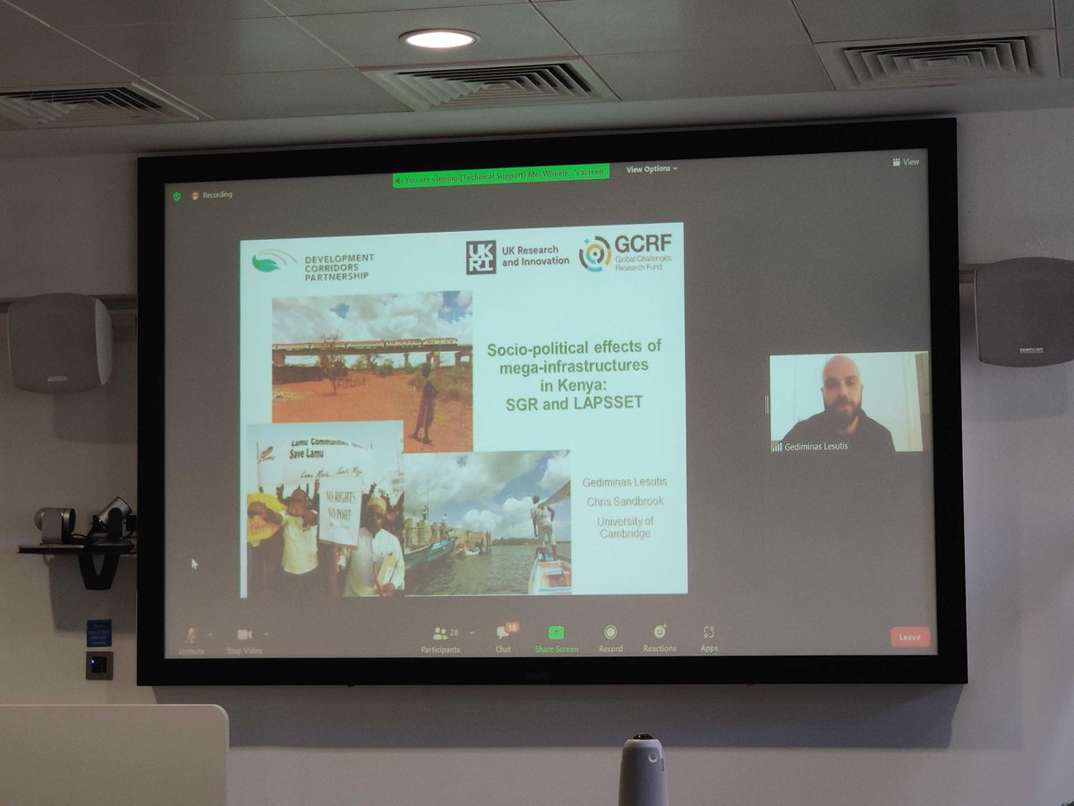 devcorridors's tweet photo. We have heard updates from our UK researchers team.

We have explored a range of topics, including: land-use change scenarios along the Standard Gauge Railway, delivering Sustainable Development Goals through corridors and the socio-political effects of #developmentcorridors. https://t.co/FPqPiKVzYW