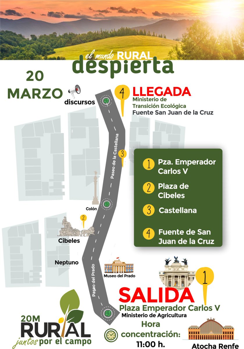 El 20 de Marzo contamos con vosotros para defender el Mundo Rural.
Quedamos en el Museo Reina Sofía, Jardín vertical a las 10,45h. 
La movilización comenzará a las 11h
#tauromaquiaconel20mrural