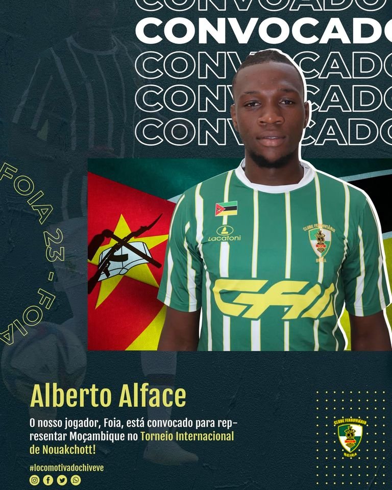 Nuestro jugador Foia fue convocado para jugar con la Selección de Mozambique en el Torneo Internacional de Nouakchott. 💚🤍

🇲🇿 Los partidos serán el 23 de marzo ante Niger, y el 26 de marzo contra Mauritania.