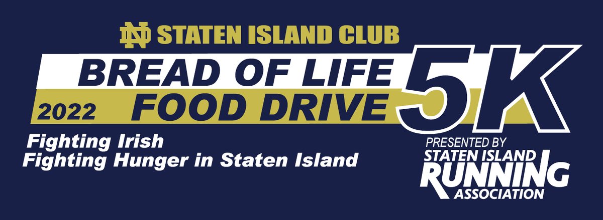 Staten Island Running Association, Inc. (@statenislandrun) on Twitter photo What's better than a FREE 5K run/walk that supports the largest food drive in the nation?!
Join Notre Dame Club of Staten Island & SIRA's 1st ever <a href="/BOLDNDSI/">Bread of Life Drive</a> 5K on 3/26 in Clove Lakes Park!
Registered runners & walkers get a bib and t-shirt
Register NOW: 2022bold5k.eventbrite.com What's better than a FREE 5K run/walk that supports the largest food drive in the nation?!
Join Notre Dame Club of Staten Island & SIRA's 1st ever <a href="/BOLDNDSI/">Bread of Life Drive</a> 5K on 3/26 in Clove Lakes Park!
Registered runners & walkers get a bib and t-shirt
Register NOW: 2022bold5k.eventbrite.com