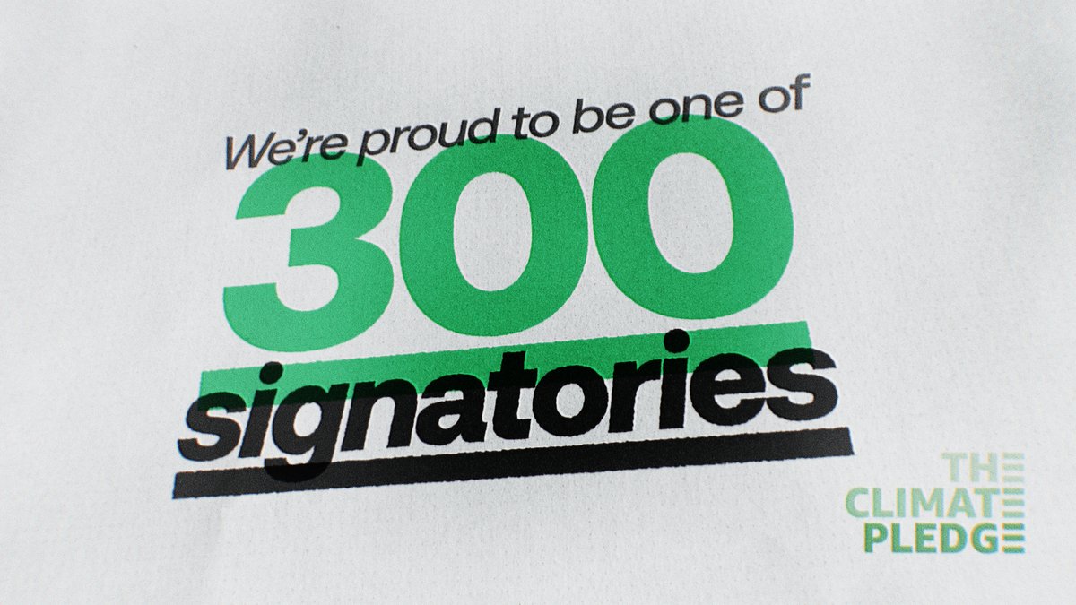 BIG NEWS—We can officially announce that we’re one of 300 global businesses that have signed the <a href="/climatepledge/">The Climate Pledge</a>.

We're working with business giants <a href="/amazon/">Amazon</a> to tackle #climatechange head-on and prioritise our planet. 🌍

More here: lnkd.in/dC8ffTXy

#TheClimatePledge